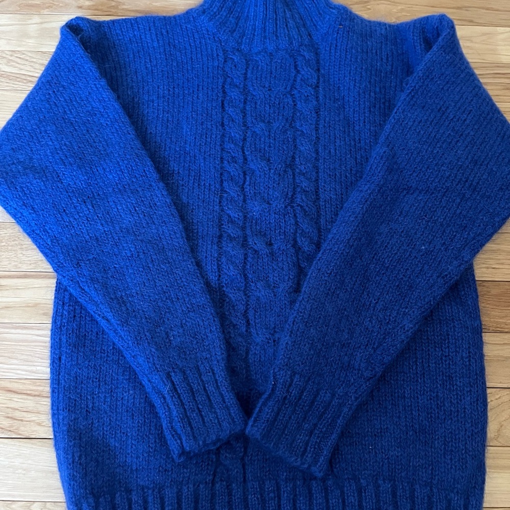 Vintage Wool stand collar Sweater